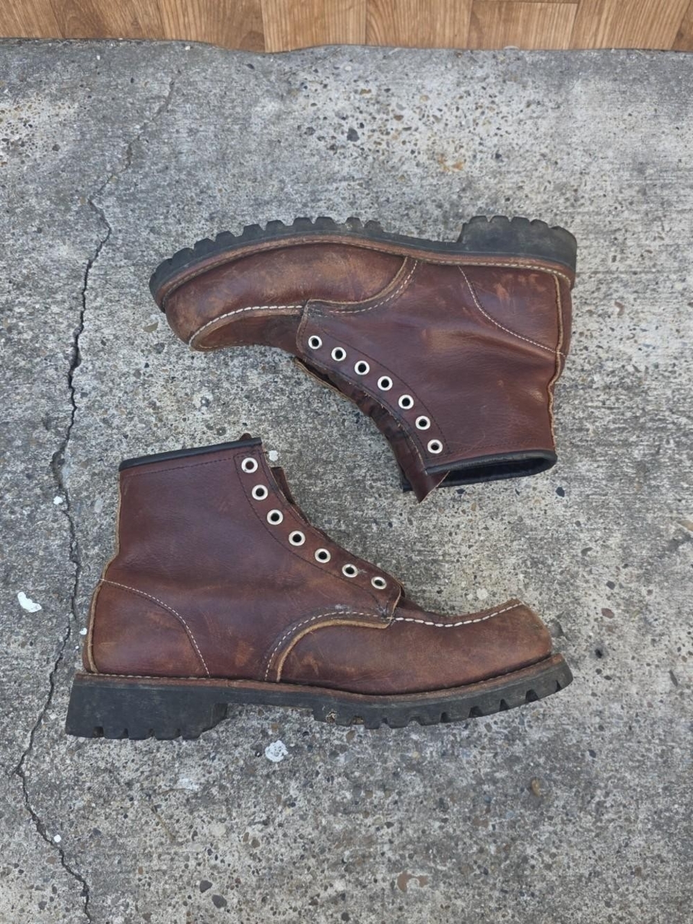 Red Wing 8146 Roughneck 6-Inch Leather Boots Heritage Made in USA Mens 8 D